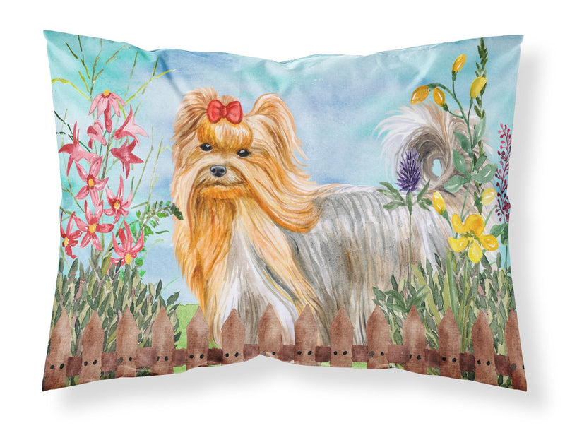 Yorkshire Terrier Spring Fabric Standard Pillowcase CK1247PILLOWCASE