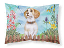 Beagle Spring Standard Pillowcase Lightweight Super Soft Easy Care Decorative Artwork Pillowcase, Standard