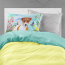 Jack Russell Terrier Spring Standard Pillowcase Lightweight Super Soft Easy Care Decorative Artwork Pillowcase, Standard
