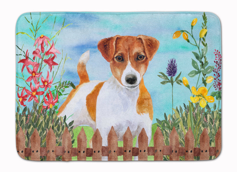 Jack Russell Terrier Spring Machine Washable Memory Foam Mat CK1251RUG