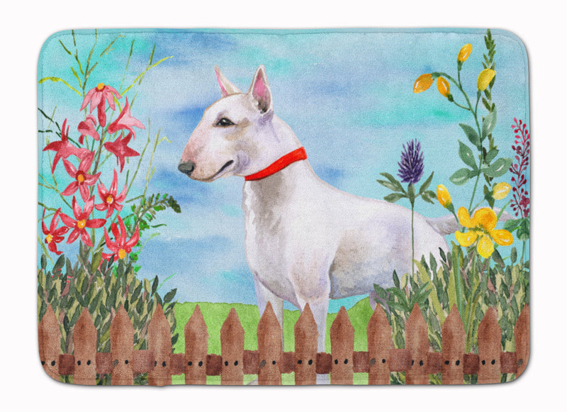 Bull Terrier Spring Machine Washable Memory Foam Mat CK1255RUG