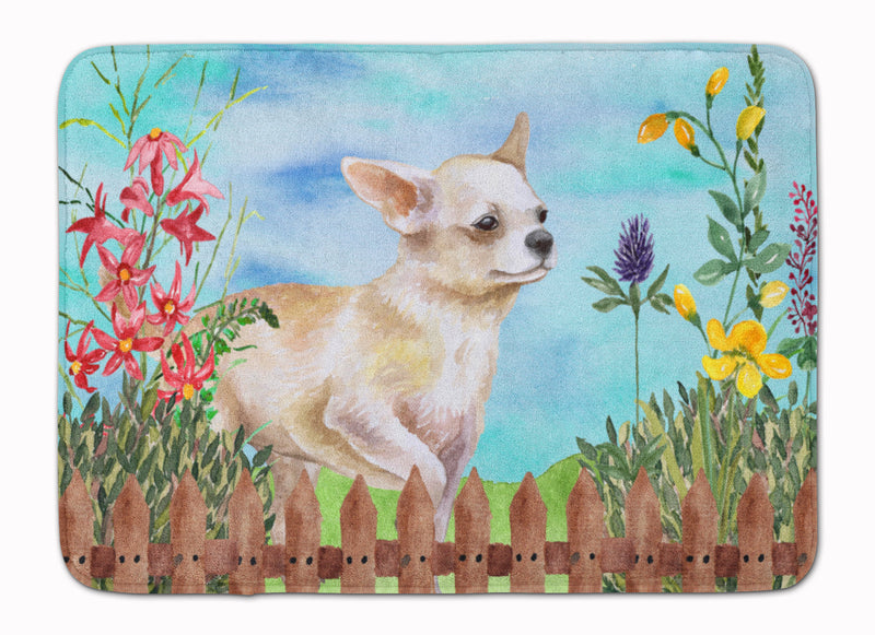 Chihuahua Leg up Spring Machine Washable Memory Foam Mat CK1259RUG