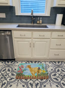 Italian Greyhound Spring Memory Foam Kitchen Mat Machine Washable Anti-Fatigue Cushion Comfort Bath or Kitchen Rug