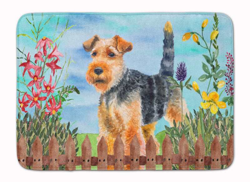 Welsh Terrier Spring Machine Washable Memory Foam Mat CK1262RUG