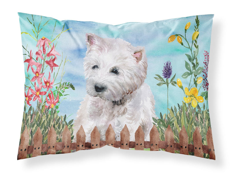 Westie Spring Fabric Standard Pillowcase CK1263PILLOWCASE