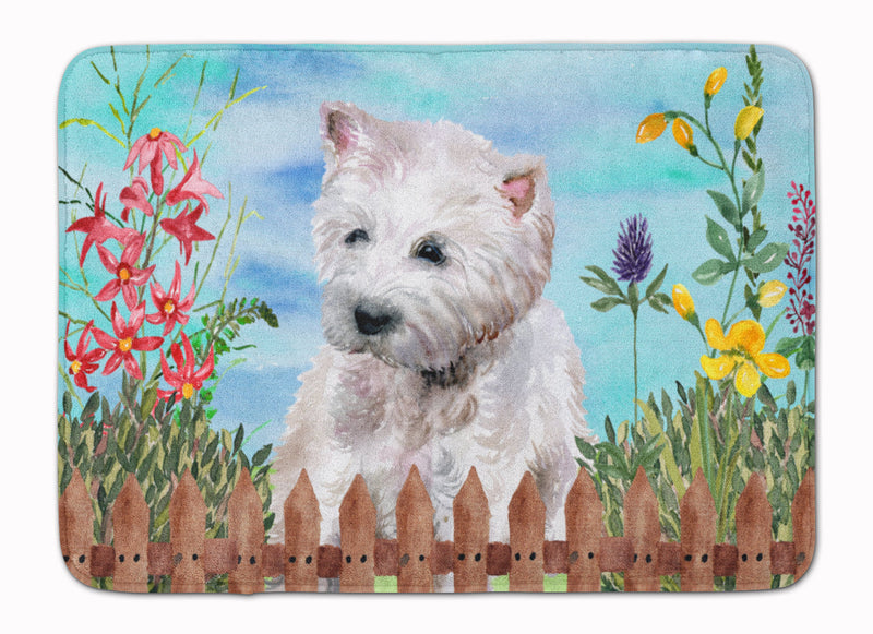 Westie Spring Machine Washable Memory Foam Mat CK1263RUG