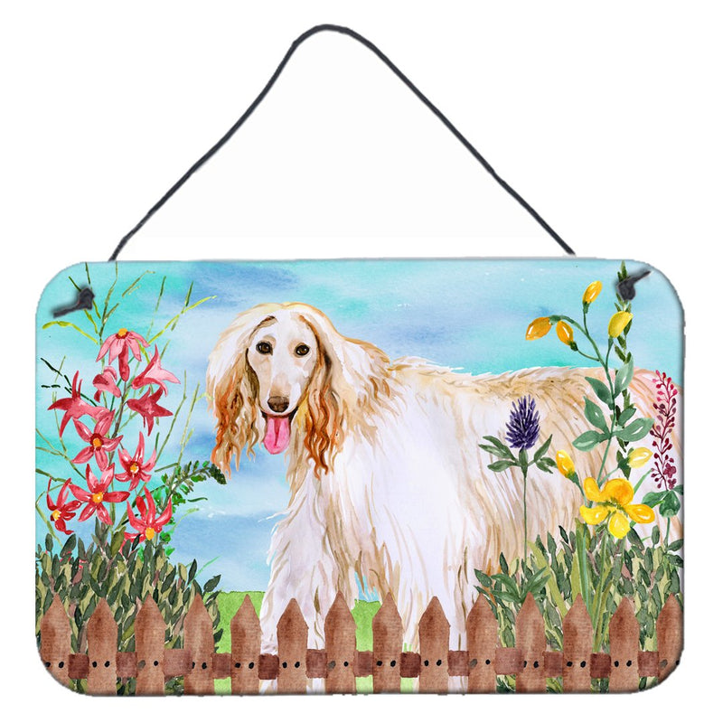 Afghan Hound Spring Wall or Door Hanging Prints CK1264DS812