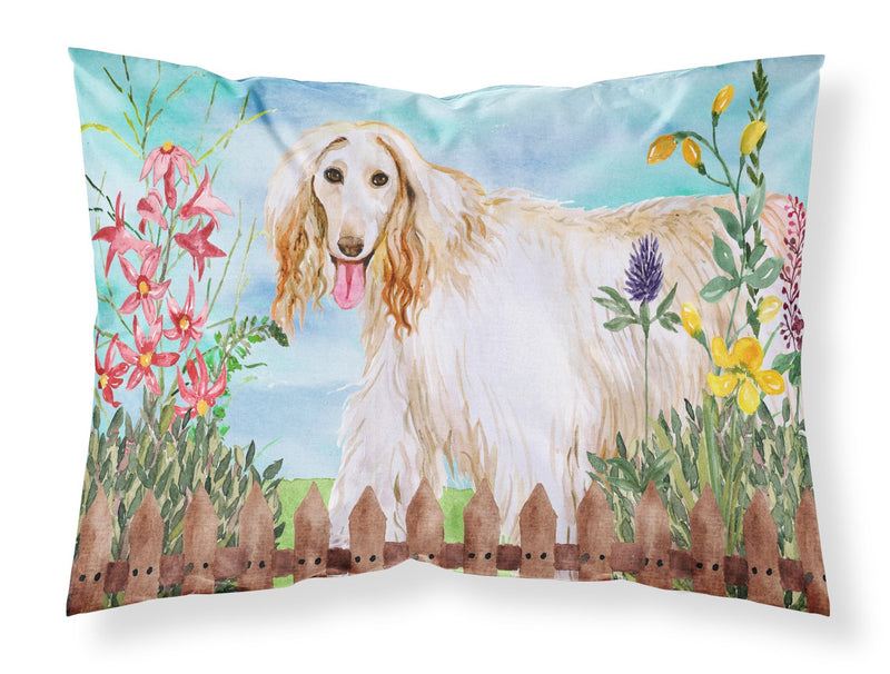 Afghan Hound Spring Fabric Standard Pillowcase CK1264PILLOWCASE