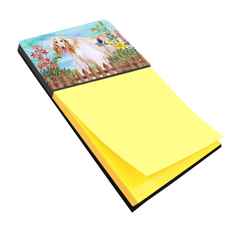 Afghan Hound Spring Sticky Note Holder CK1264SN