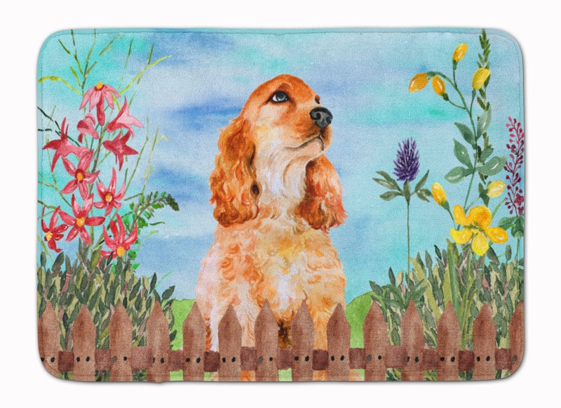 Cocker Spaniel Spring Machine Washable Memory Foam Mat CK1268RUG