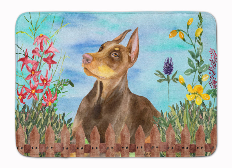 Doberman Pinscher Spring Machine Washable Memory Foam Mat CK1271RUG