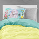 White Standard Poodle Spring Standard Pillowcase Lightweight Super Soft Easy Care Decorative Artwork Pillowcase, Standard