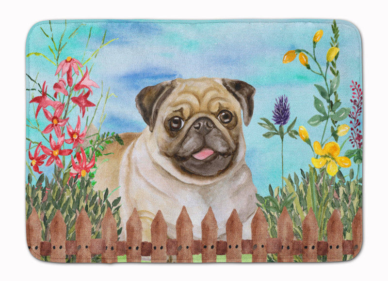 Fawn Pug Spring Machine Washable Memory Foam Mat CK1280RUG