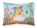 Sheltie Spring Standard Pillowcase Lightweight Super Soft Easy Care Decorative Artwork Pillowcase, Standard