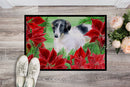 Borzoi Poinsettas Doormat - 24x36 Decorative Floor Mat – Indoor/Outdoor Rug with Artistic Flair CK1320JMAT