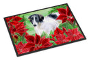 Borzoi Poinsettas Doormat - 24x36 Decorative Floor Mat – Indoor/Outdoor Rug with Artistic Flair CK1320JMAT
