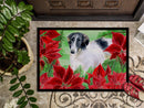 Borzoi Poinsettas Doormat - 18x27 Decorative Floor Mat – Indoor/Outdoor Rug with Artistic Flair CK1320MAT