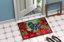 Black Russian Terrier Poinsettas Doormat - 18x27 Decorative Floor Mat – Indoor/Outdoor Rug with Artistic Flair CK1325MAT
