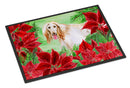 Afghan Hound Poinsettas Doormat - 18x27 Decorative Floor Mat – Indoor/Outdoor Rug with Artistic Flair CK1350MAT