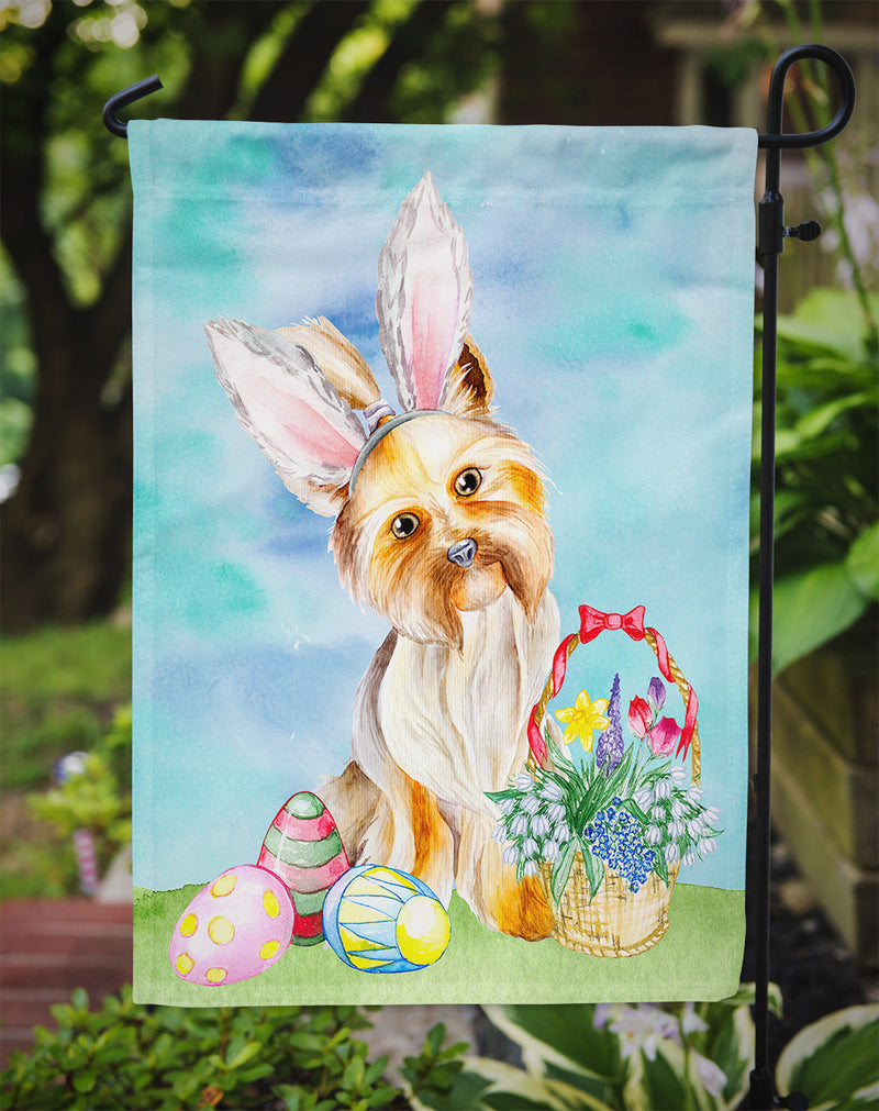 Yorkie Easter Bunny Flag Garden Size CK1372GF