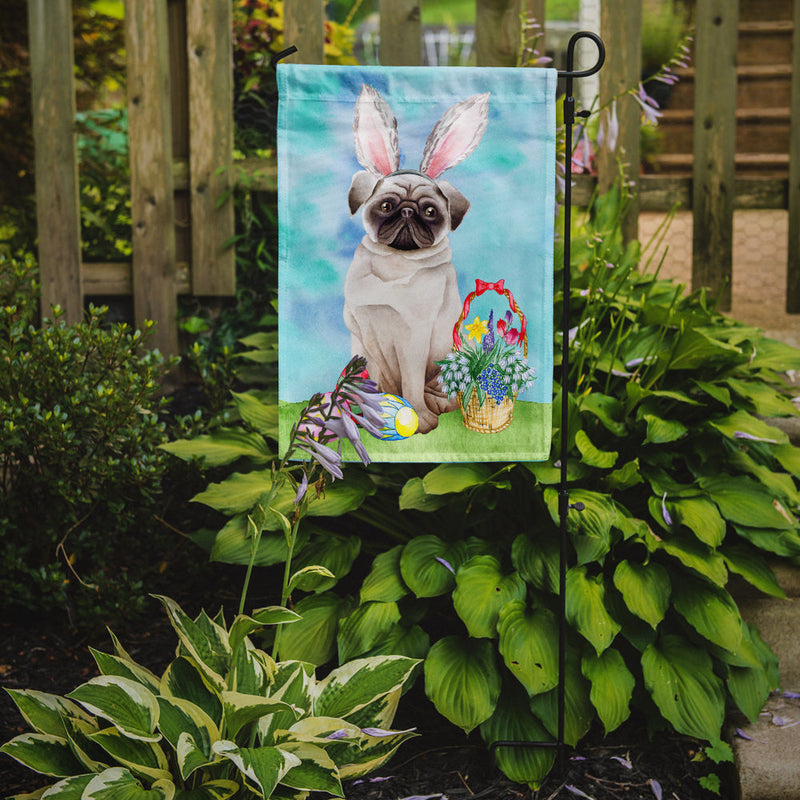 Pug Easter Bunny Garden Flag - Outdoor Decorative Yard Flag CK1375GF