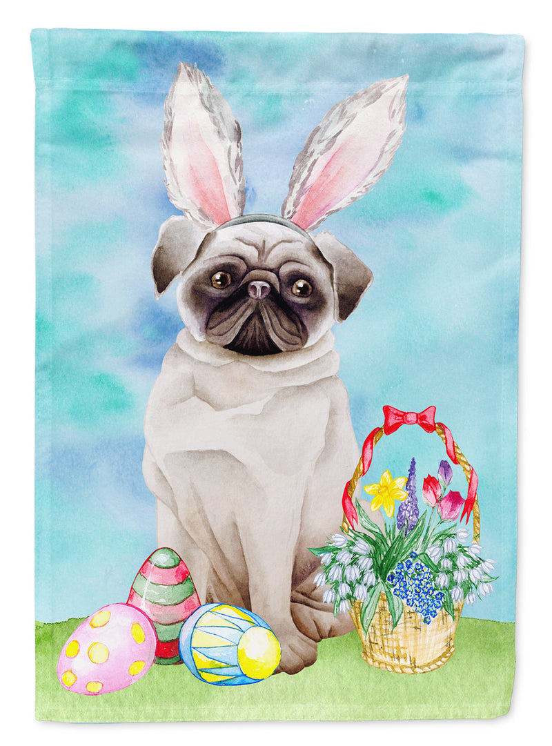 Pug Easter Bunny Garden Flag - Outdoor Decorative Yard Flag CK1375GF