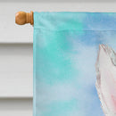 Bichon Frise Easter Bunny House Flag 28x40 Porch Sleeve Pole Decorative Outside Yard Banner Artwork Wall Hanging, Polyester