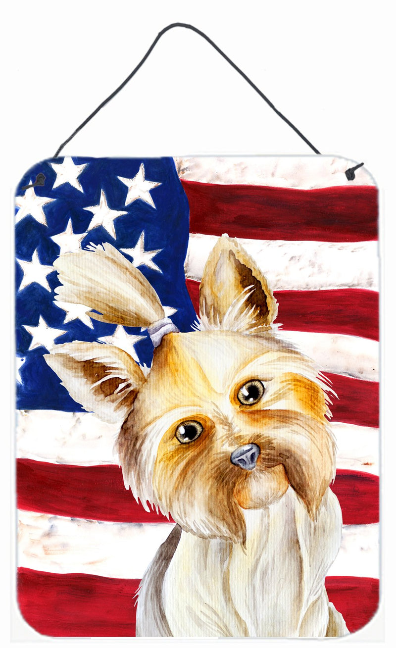 Yorkie Yorkshier Terrier Patriotic Wall or Door Hanging Prints CK1382DS1216