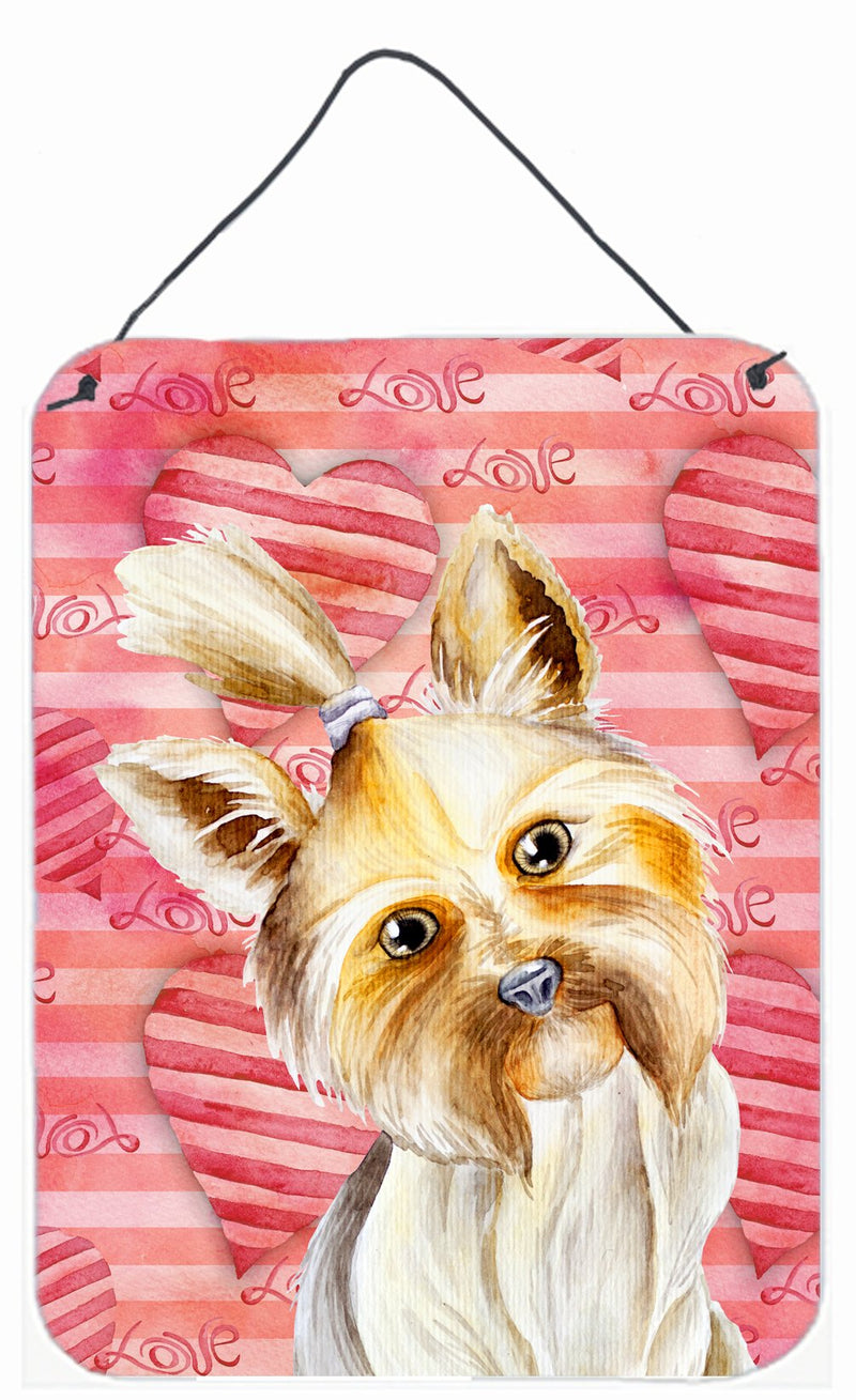 Yorkie Yorkshier Terrier Love Wall or Door Hanging Prints CK1389DS1216