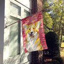 Corgi Love Flag Canvas House Size CK1390CHF