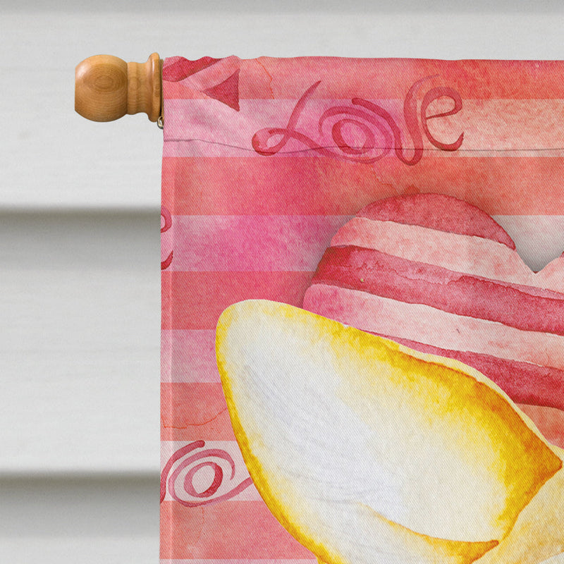 Corgi Love Flag Canvas House Size CK1390CHF