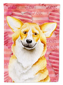 Corgi Love Flag Canvas House Size CK1390CHF