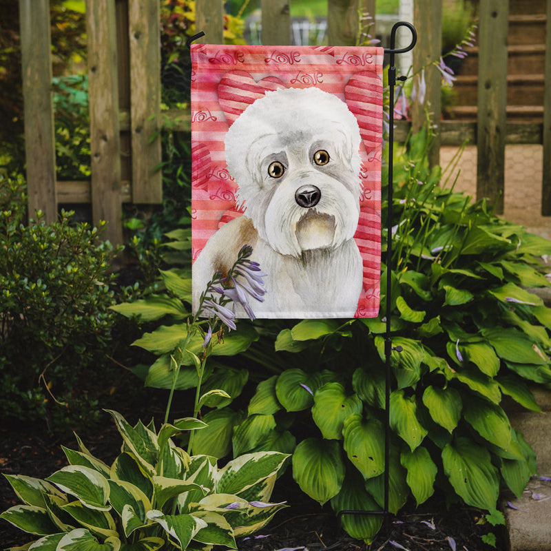 Dandie Dinmont Love Garden Flag - Outdoor Decorative Yard Flag CK1393GF