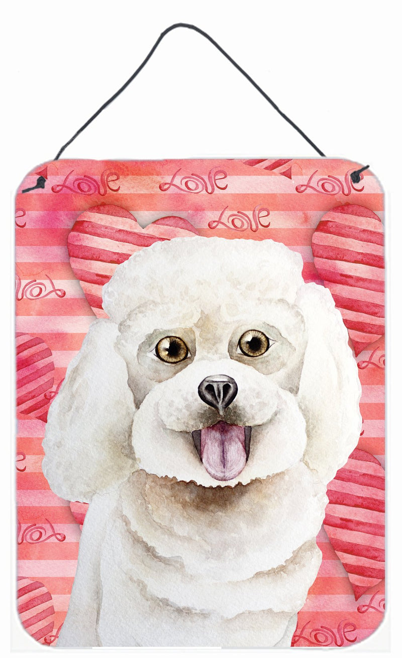 Bichon Frise Love Wall or Door Hanging Prints CK1395DS1216