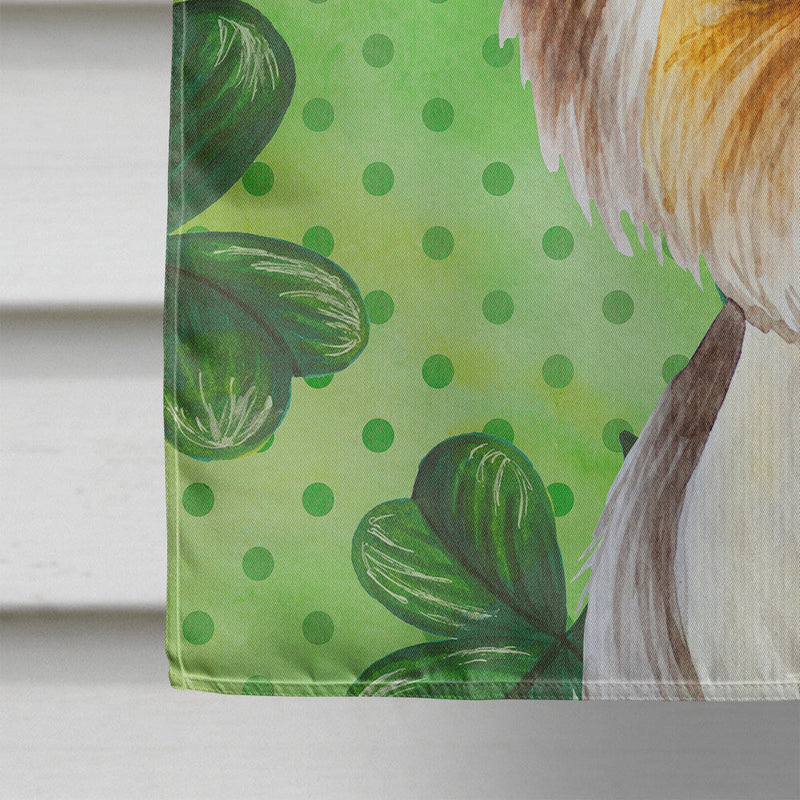 Yorkie Yorkshier Terrier Shamrocks Flag Canvas House Size CK1396CHF