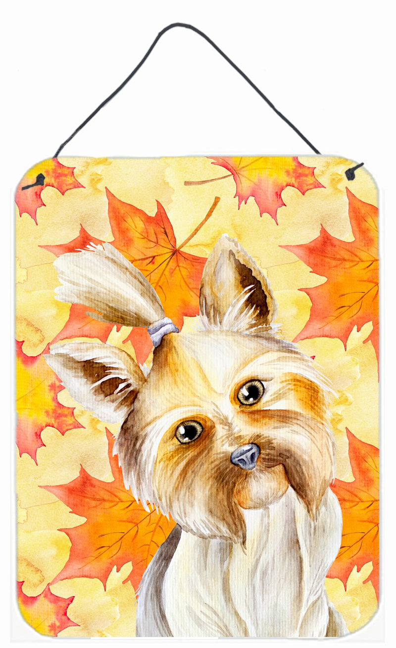 Yorkie Yorkshier Terrier Fall Wall or Door Hanging Prints CK1403DS1216