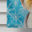 Yorkie Yorkshier Terrier Winter House Flag 28x40 Porch Sleeve Pole Decorative Outside Yard Banner Artwork Wall Hanging, Polyester