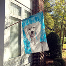 Chinese Crested Winter House Flag 28x40 Porch Sleeve Pole Decorative Outside Yard Banner Artwork Wall Hanging, Polyester