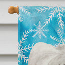 Chinese Crested Winter House Flag 28x40 Porch Sleeve Pole Decorative Outside Yard Banner Artwork Wall Hanging, Polyester