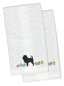 Affenpinscher Easter Hand Towel – Embroidered - Plush Soft & Stylish CK1591KTEMB