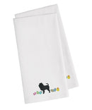 Affenpinscher Easter Embroidered Kitchen Towels - Set of 2 - Decorative Dish Towels CK1591WHTWE