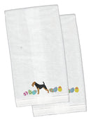 Airedale Terrier Easter Hand Towel – Embroidered - Plush Soft & Stylish CK1594KTEMB