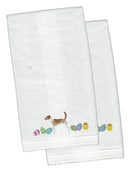 American Foxhound Easter Hand Towel – Embroidered - Plush Soft & Stylish CK1596KTEMB