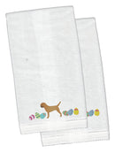 Border Terrier Easter Hand Towel – Embroidered - Plush Soft & Stylish CK1613KTEMB