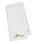 Border Terrier Easter Embroidered Kitchen Towels - Set of 2 - Decorative Dish Towels CK1613WHTWE