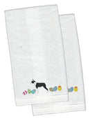 Boston Terrier Easter Hand Towel – Embroidered - Plush Soft & Stylish CK1614KTEMB