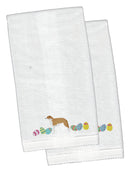 Borzoi Easter Hand Towel – Embroidered - Plush Soft & Stylish CK1679KTEMB