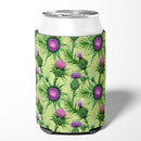 Thistle Can or Bottle Hugger Cooler Sleeve for Standard 12 oz Cans, Insulated Foam Beer & Soda Can Hugger Reusable