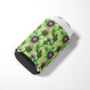 Thistle Can or Bottle Hugger Cooler Sleeve for Standard 12 oz Cans, Insulated Foam Beer & Soda Can Hugger Reusable