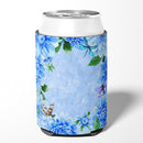 Blue Dahlias Can or Bottle Hugger